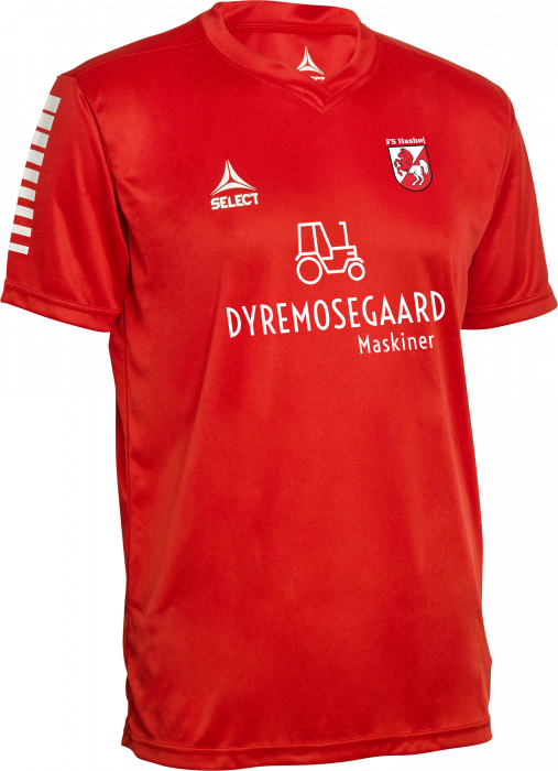 Select - Fs Hashøj U13 + U14 Hjemmebanetrøje M. Sponsor - Red & white