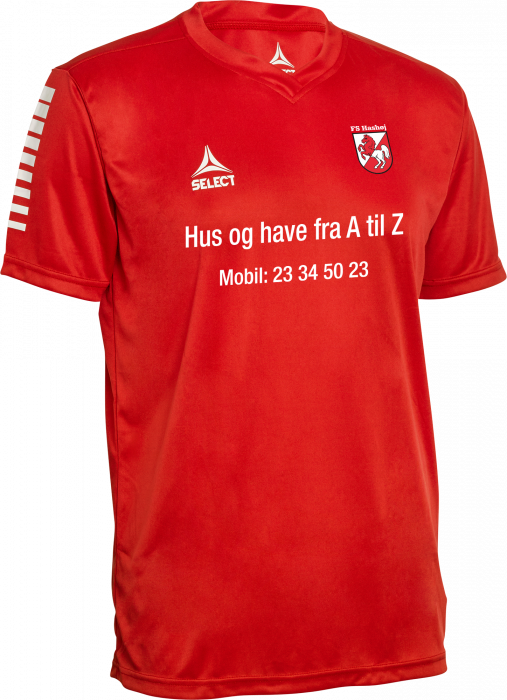 Select - Fs Hashøj Home Jersey U11-U12 - Rojo & blanco